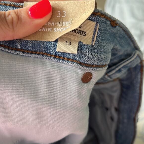 NWT Madewell High-RIse Denim Shorts - Picture 10 of 11